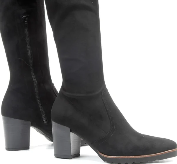 Fluchos THAIS D7890 Black Boot- Boots | Heels