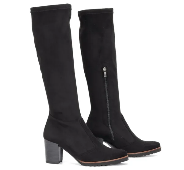 Fluchos THAIS D7890 Black Boot- Boots | Heels