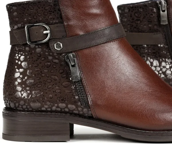 Fluchos TIERRA D8906 Brown Ankle Boot-Women Women