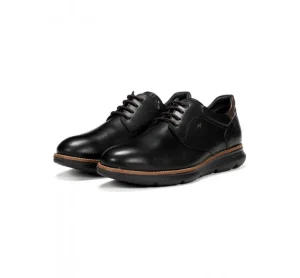 Fluchos WILLIAM F1351 Black Shoe- Formal Shoes | Lace-Up Shoes