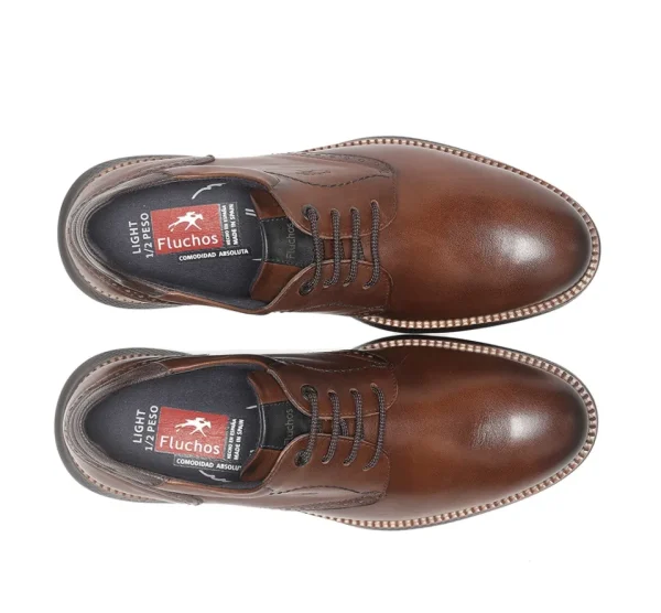 Fluchos WILLIAM F1351 Brown Shoe- Formal Shoes | Lace-Up Shoes