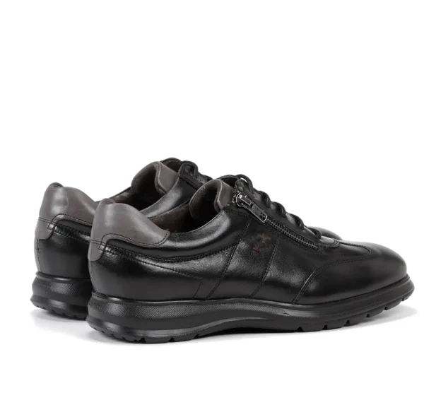 Fluchos ZETA F0606 Black Shoe- Formal Shoes | Lace-Up Shoes